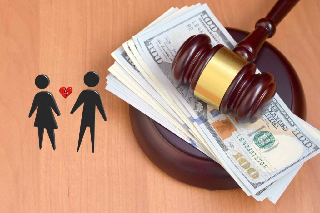 personal injury settlement and divorce