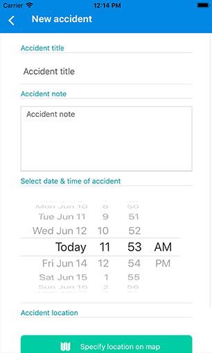 Tofer Accident App Options