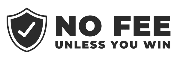 No fee unless you win logo